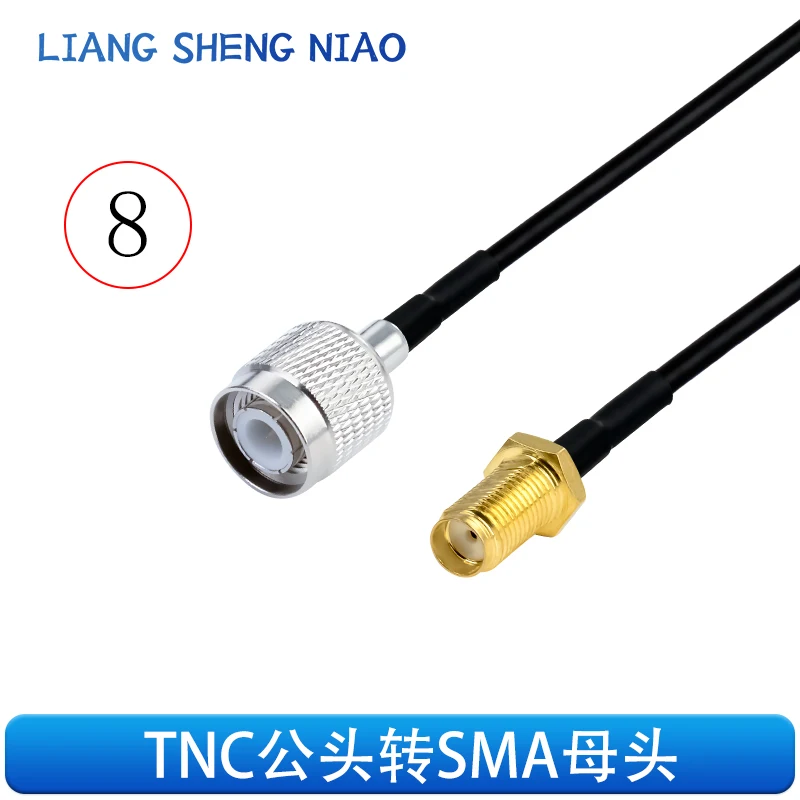 Imagem -06 - Cabo Adaptador rf de Linha Rg174 Tnc para Sma Macho e Fêmea q9 para Sma Cabo de Conexão de Sinal de Antena Cabo de Extensão