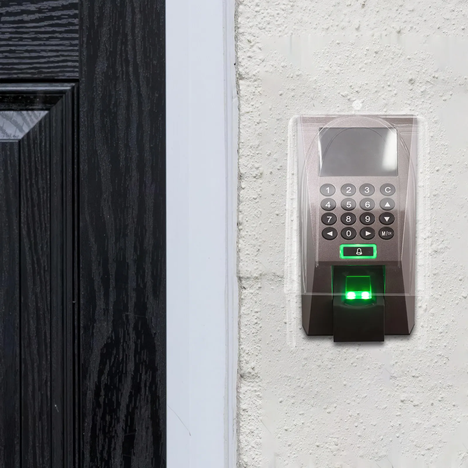 

Transparent Plastic Doorbell Rain Cover Waterproof Protector Shell for Access Control Keypad Panel 8.37x4.76x3.14 Outdoor