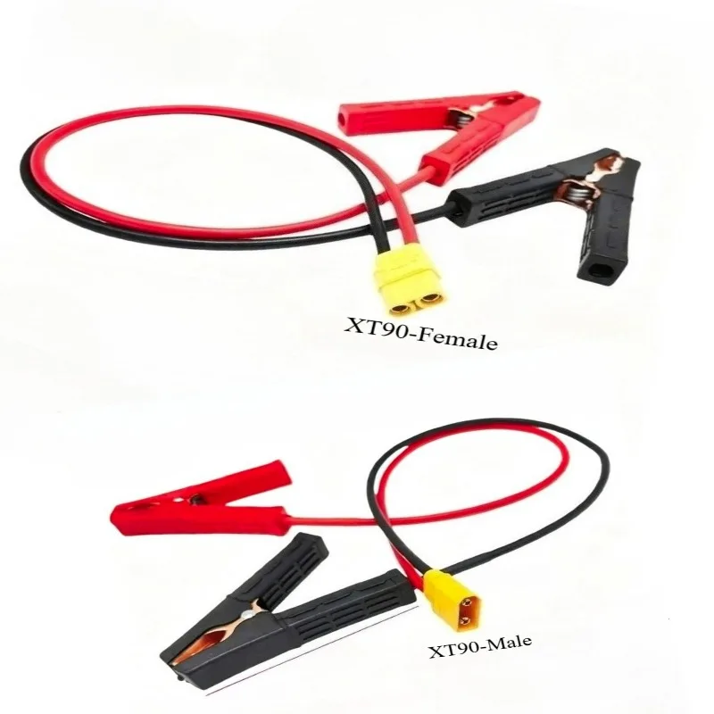 10/12AWG XT90 to Alligator Clips Cable High Current Car Battery Lithium Charging Wire Model Aircraft Power Connection Spare Part