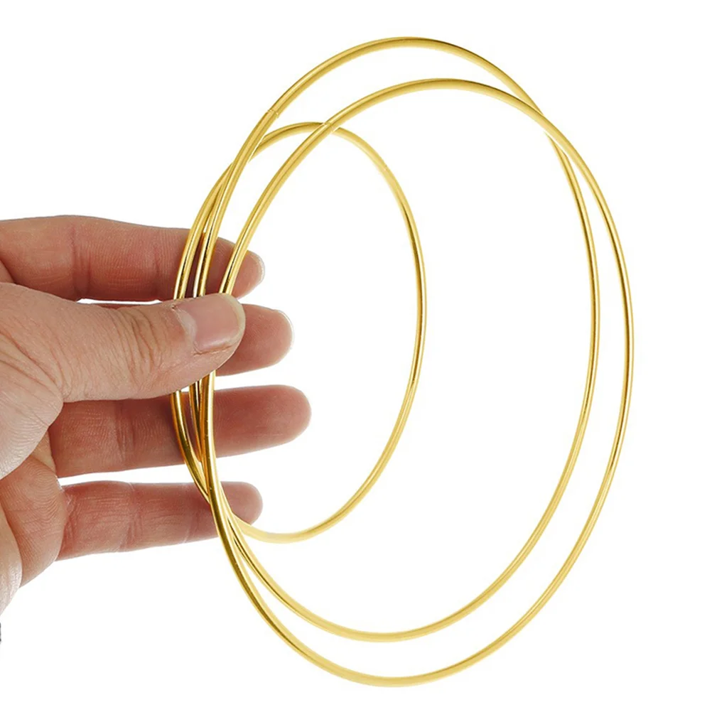 

5 Pcs Metal Dream Catcher Accessories Craft Hoops Dreamcatcher Rings DIY Decoration