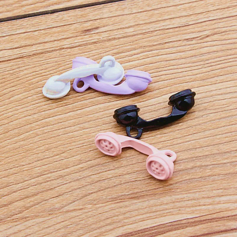 1 pair Kawaii Vintage Phone Receiver Pendant Women\'s Earrings for Girls Party Jewelry Unique Drop Earrings Gifts 4 Color Options