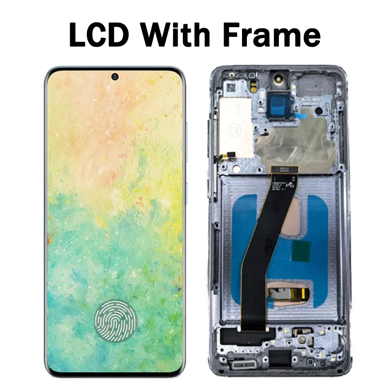 G981F G981F/DS G981B/DS G981 Premium LCD do Samsunga S20 5G Wyświetlacz Ekran Dotykowy Digitizer Panel Z Ramką — zdjęcie produktu 5