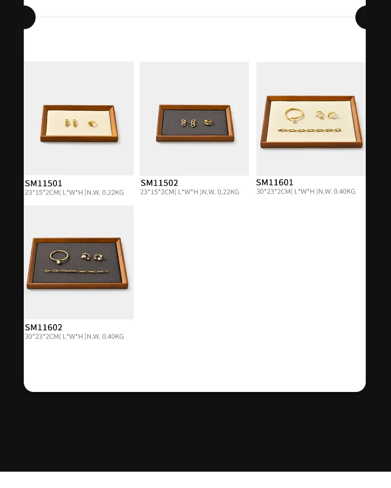 Oirlv Retro Solid Wood Jewelry Ring Jewelry Display Organizer Box Tray Holder Earring Jewelry Storage Case Showcase Drawer