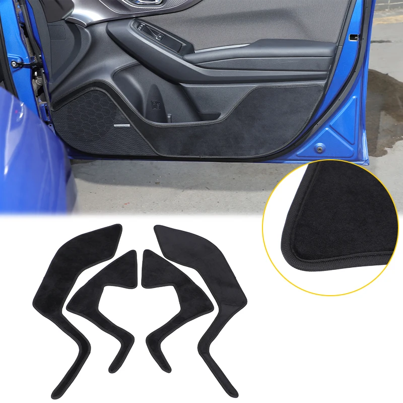 

For Subaru WRX 2022-2025 Velvet Car Inner Door Anti-kick Pad Anti-Dirty Panel Trim Protective Pad Accessories