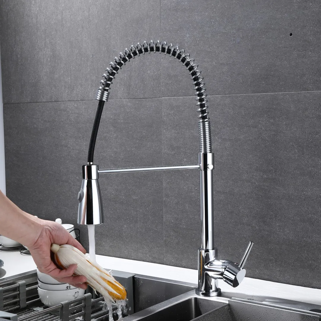 Luanniao itchen Faucet Deck Mounted Mixer Tap 360 Degree Rotation Stream Sprayer Nozzle Kitchen Sink Hot Cold Taps