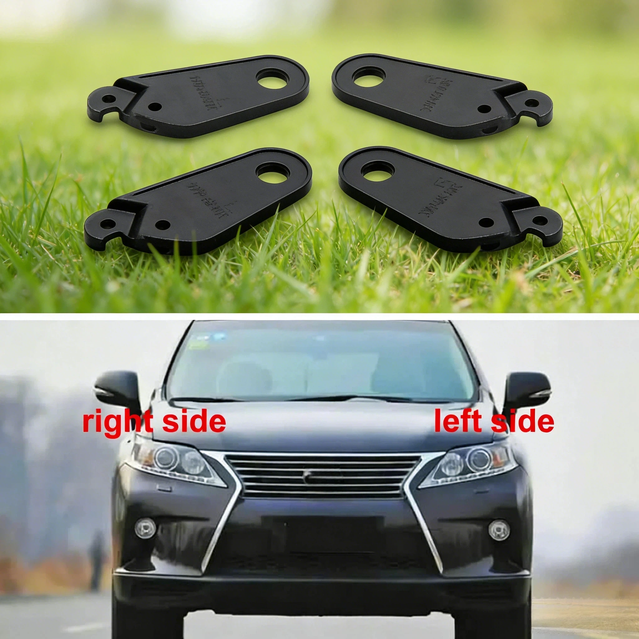 For Lexus RX270 RX350 RX450 2012 2013 2014 Replacement Headlight Repair Kit Bracket Repair Parts Paw Black Plastic Feet Fixed