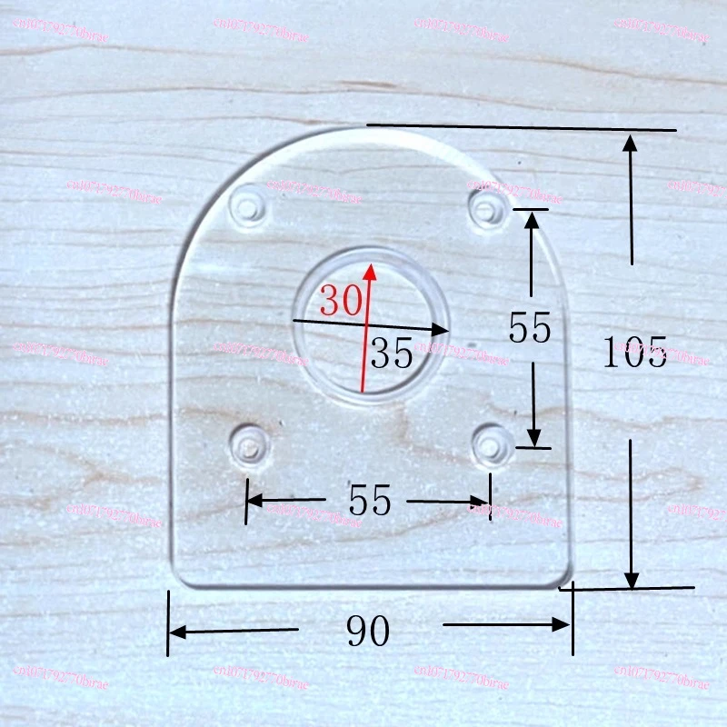 Trimming Machine Sample Gauge Guide Plate Engraving  Accessories Acrylic Baseplate Copper Shaft Sleeve Dovetail  Tenon