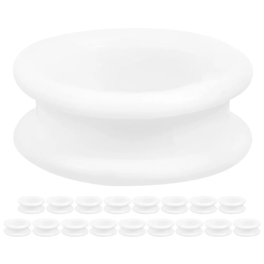 

18pcs Silicone Finger Rings For Scissors Soft Rubber Grips Pet Grooming Hair Cutting Thumb Protector Dog Barber Shear