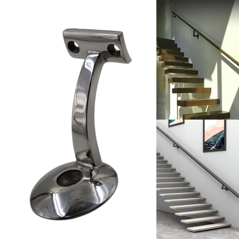 

Heavy Duty Stainless Steel Stair Handrail Brackets with Pre Drilled Holes for Easy Installation on Different Types of Stairs