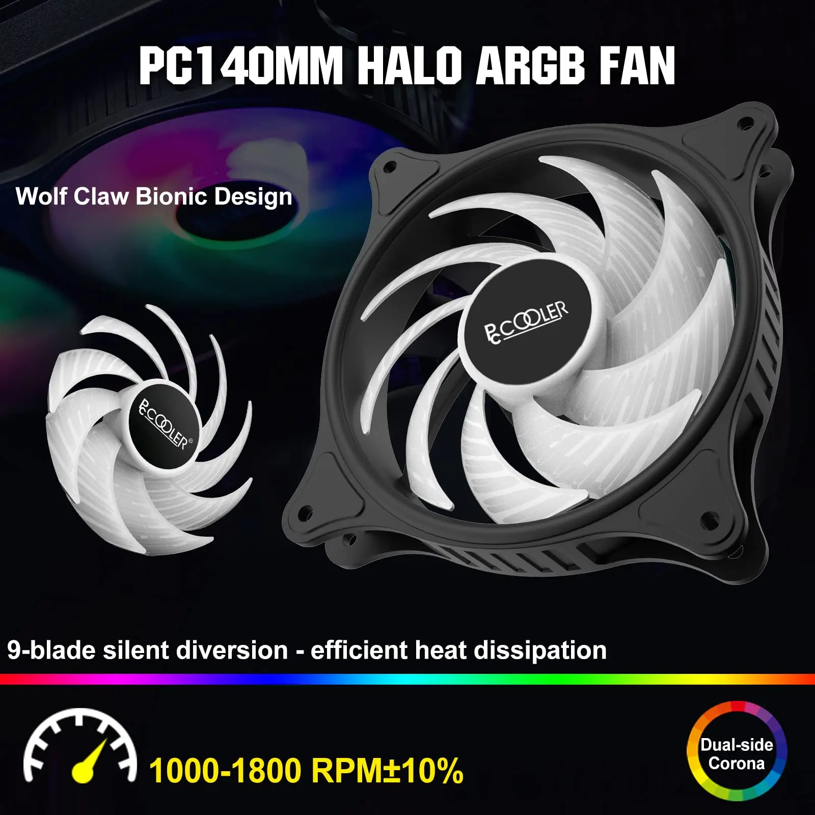 PCcooler-高性能サイレントファン、油圧ベアリングケース、pcケース、argb、rgb、pwm、FX-140、140mm、3ピン