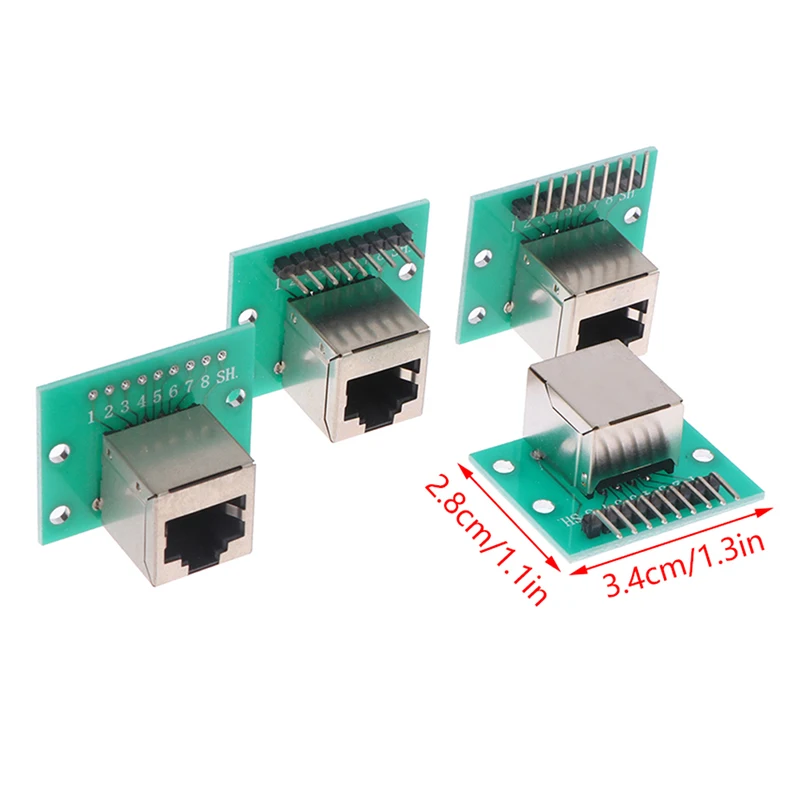 RJ45อะแดปเตอร์ Board XH2.54 Modular Ethernet อะแดปเตอร์เครือข่าย + Breakout Board + Pin Header