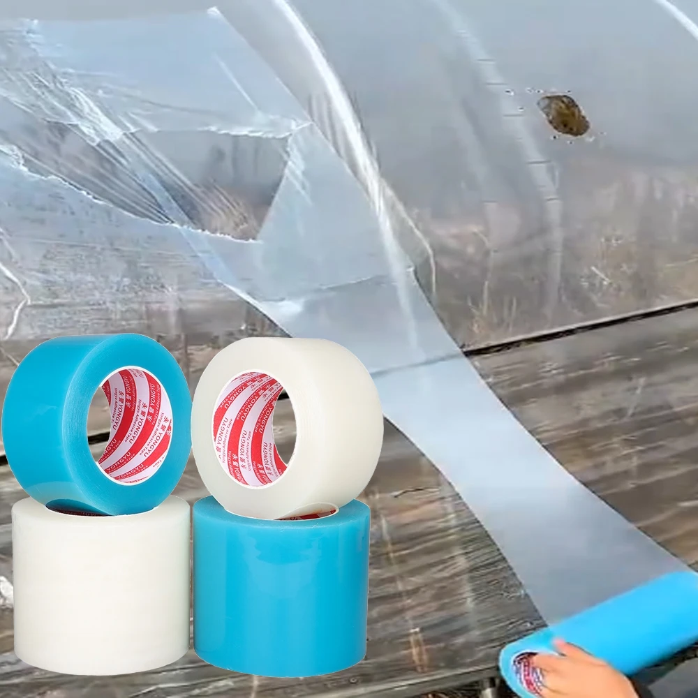 Strong Adhesive Greenhouse Repair Tape - Waterproof, Ideal for PE Film & Outdoor Use Multi-Purpose Plastic Film Repair Tape