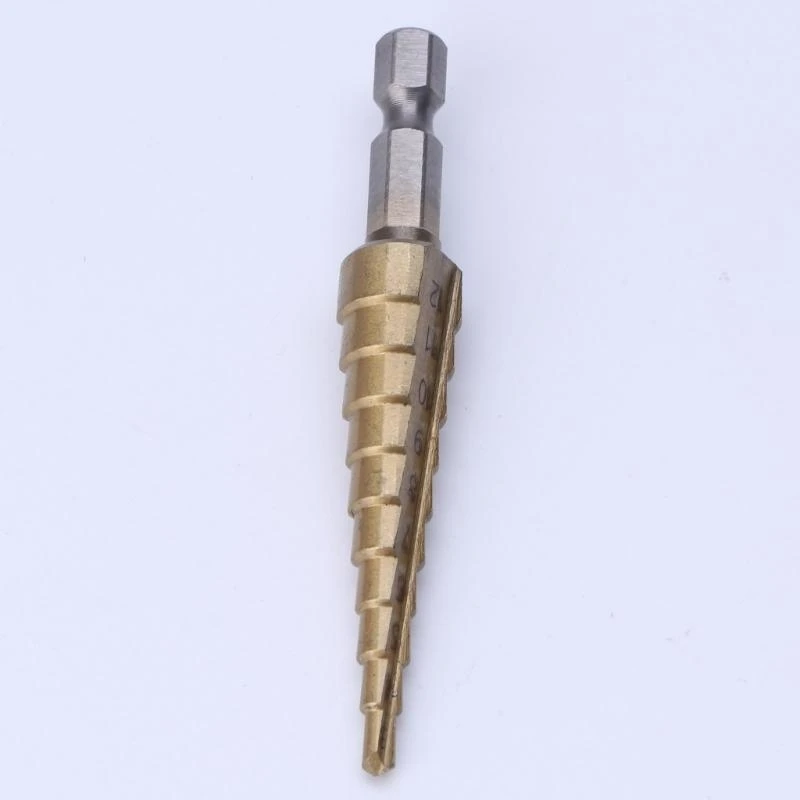 

31GJ HSS Titanium-Coated Step Drill Set 1/4" shank 3-12mm cutting tool Reamer