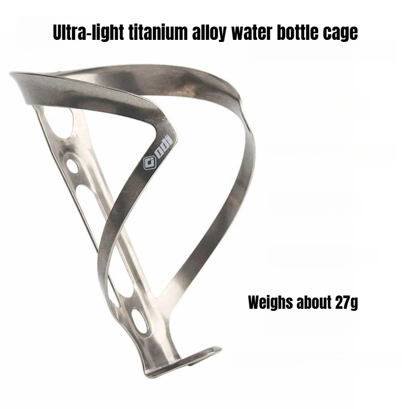 

Titanium Bike Bottle Cage Ultralight Durable Compatible with Standard Water Bottles Road Mountain Bike Bicycles Accessories