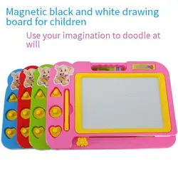 Kids Magnetic Drawing Board - black white Doodle Pad & Educational Art Toy, Best Gift for Children (Graffiti Set)
