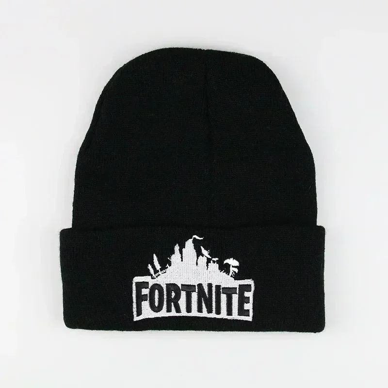 Fortnite czapki z dzianiny solidna śliczna czapka Anime Lady jesienne czapki damskie cieplejsza czapka męska czapka na co dzień