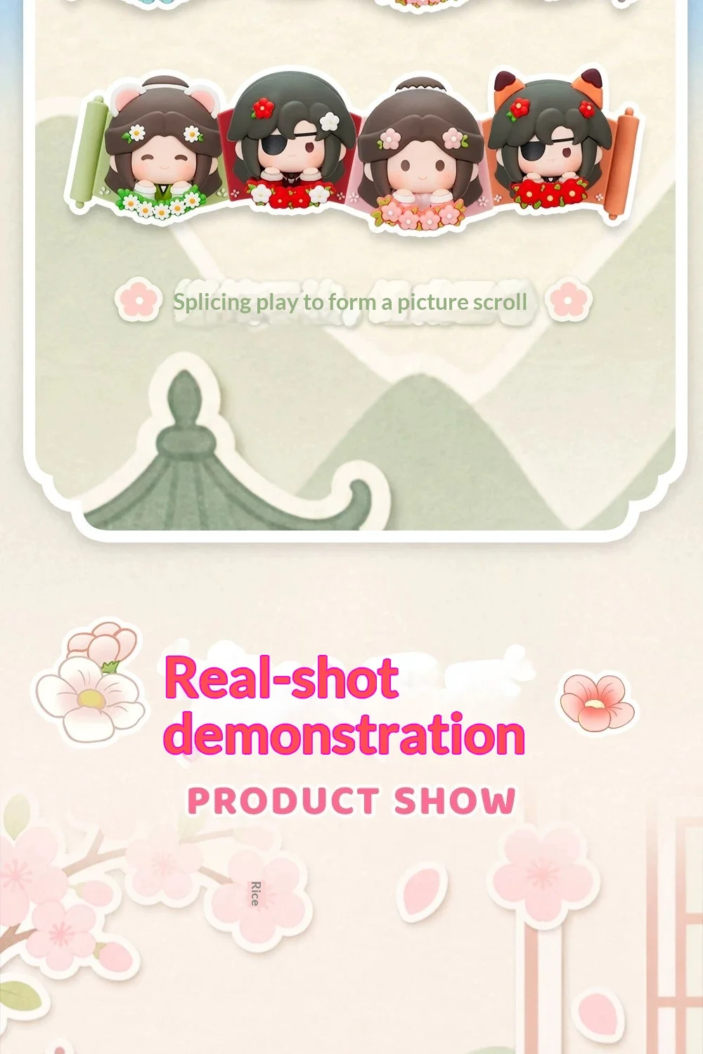 Echte Heaven Official's Blessing TGCF Lucky Fluff Blind Box Kühlschrankmagnet Anime Figur Schreibtischdekoration Sammlerstück Geschenk Spielzeug – Detail 12
