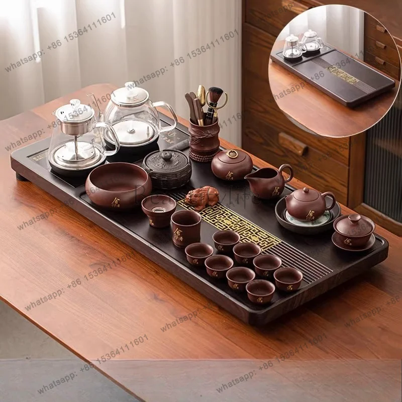 Factory Direct Sales Glass Serving Tea Tray Decorative Small Rectangle Tableware Plate Drip Tea Tray Valet Drainage Bandeja Made