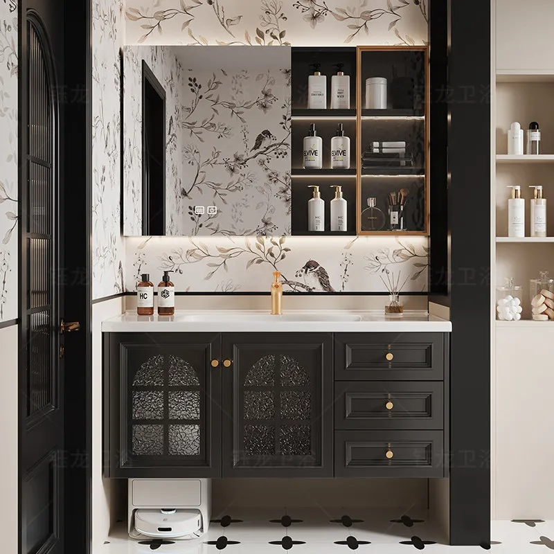 

Decorating Bathroom Storage Cabinet Black Small Tiny Home Bathroom Storage Cabinet Hotel Vintage Meuble De Rangement Furniture