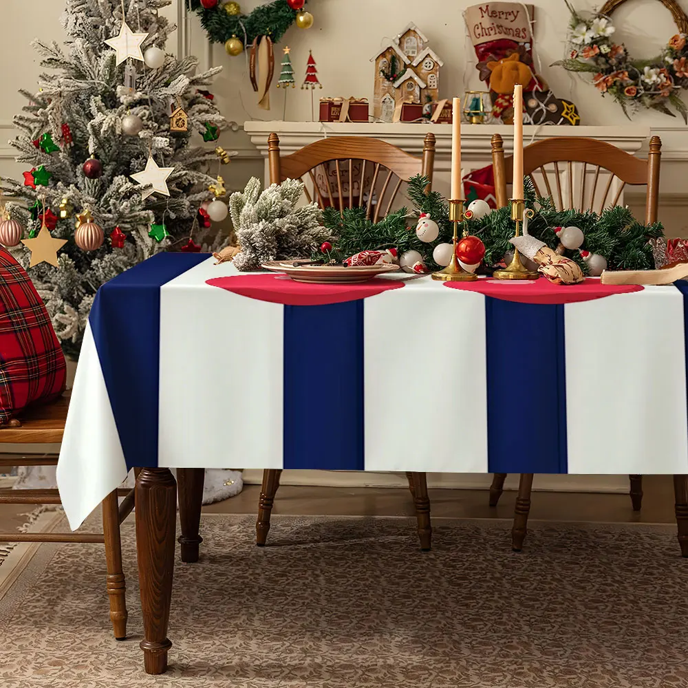 Striped amore Waterproof table cloth, splash-proof tablecloth, for party, Halloween, Christmas, dining, camping