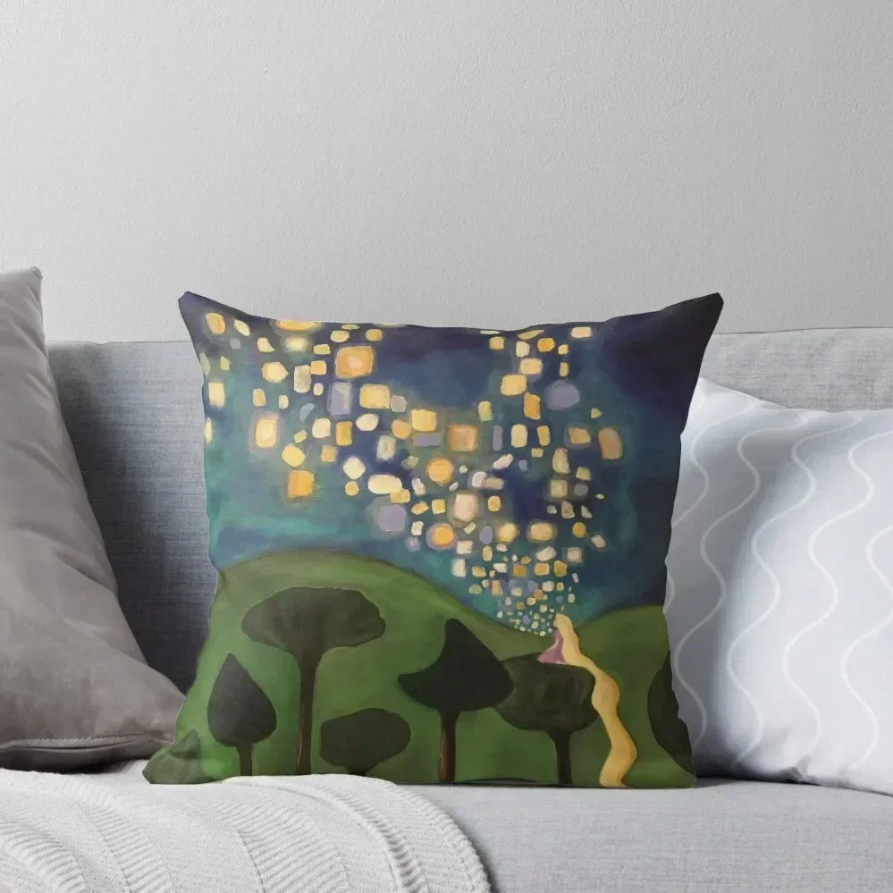 

Tangled Floating Lanterns Throw Pillow christmas decorations for home 2025 Ornamental Pillow Cushions Home Decor pillow