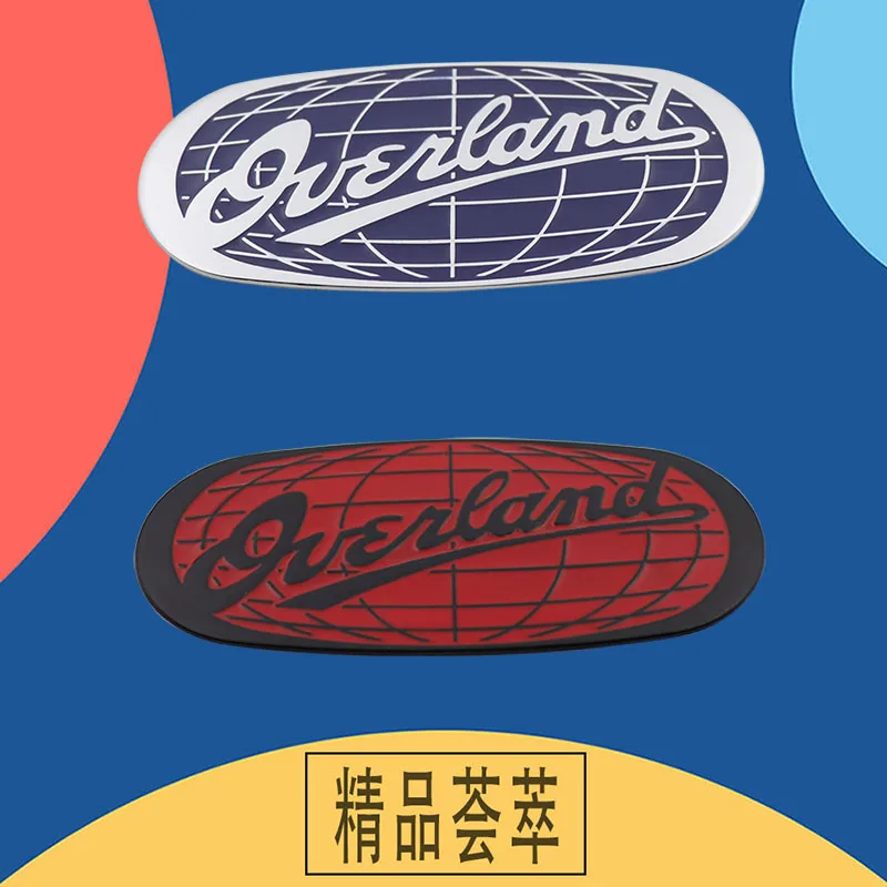 Auto car Aluminum Overland for car styling Emblem Decal Badge Sticker