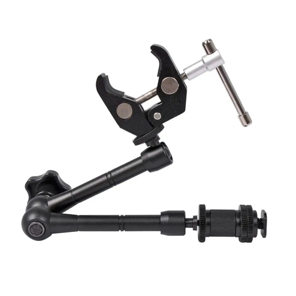 

SLR DSLR Adjustable Metal Camera Flash LCD Video Mounting Monitor Magic Articulated Arm 11 Inch Magic Arm Super Clamp