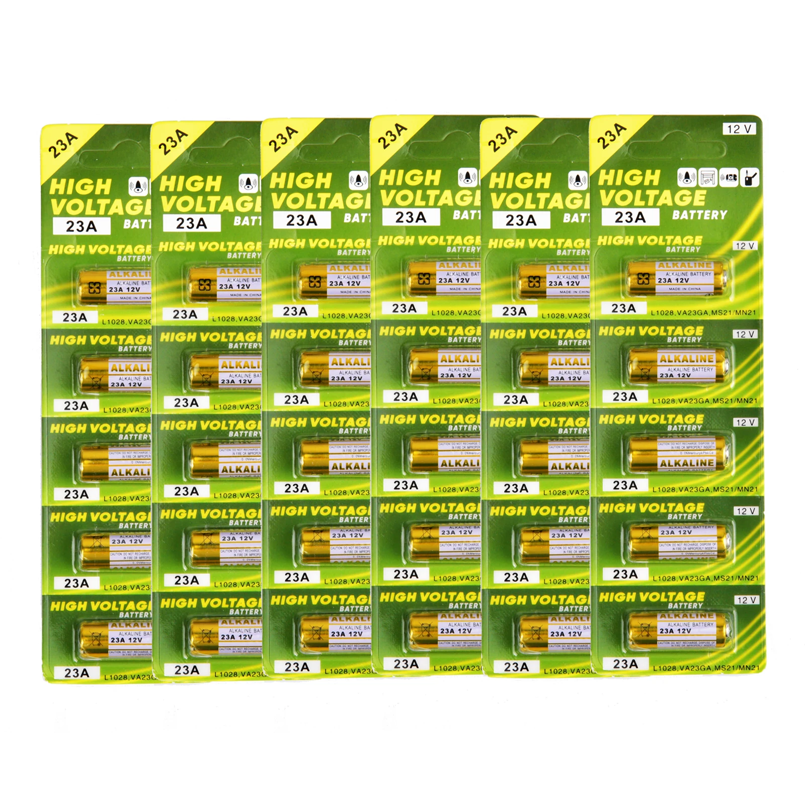 5-50PCS 58mAh 23A 12V Batteries Remote Control Toys Dry Alkaline Battery L1028 21/23 A23 E23A K23A V23GA GP23A RV08 LRV08 23A