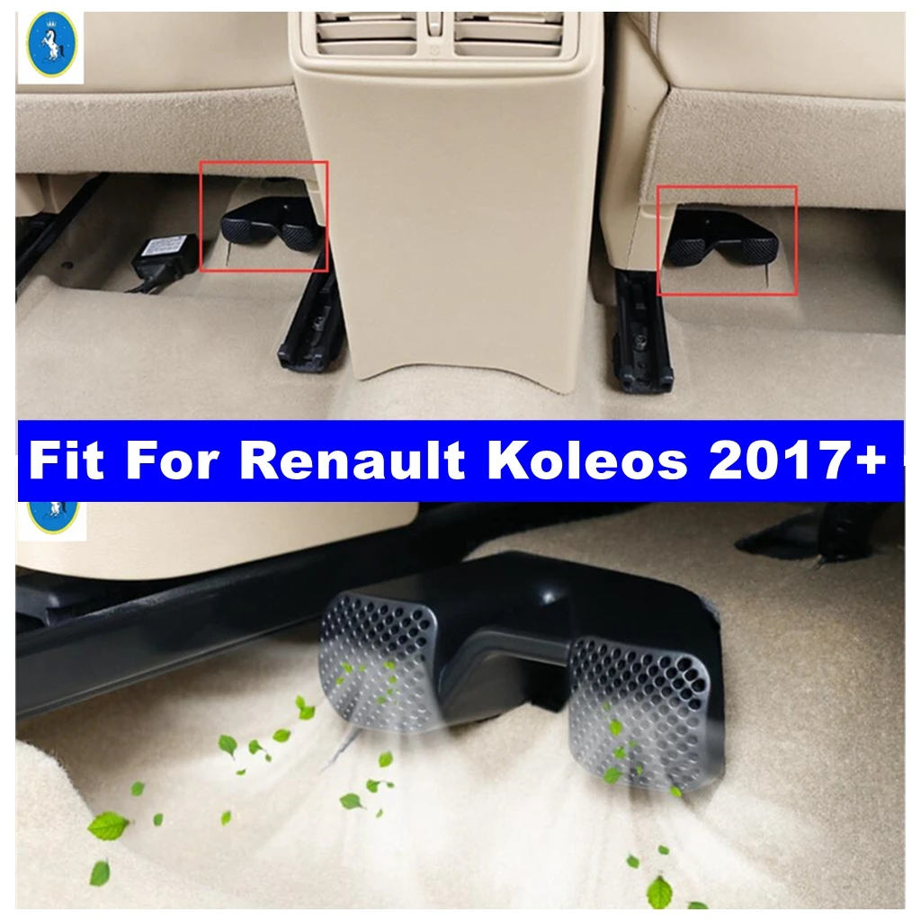 

Auto Seat Under Heat Floor Air Conditioner AC Duct Vent Outlet Dust Plug Accessories Cover Trim For Renault Koleos 2017 - 2022