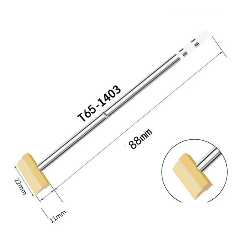 T65 Brass Spade Soldering Iron Tip For Soldering Stations With Heating Element Electric Soldering Iron Tips Welding Tools ﻿