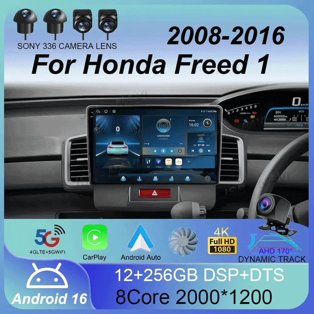 

Android 16 WIFI For Honda Freed 1 2008 - 2016 Car Radio Multimedia Video Player Navigation GPS Auto QLED Screen No 2din 2 din DV
