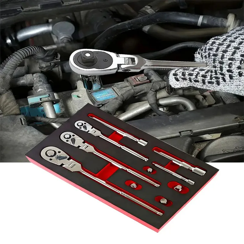 10 Pcs Ratchet Set 1/4