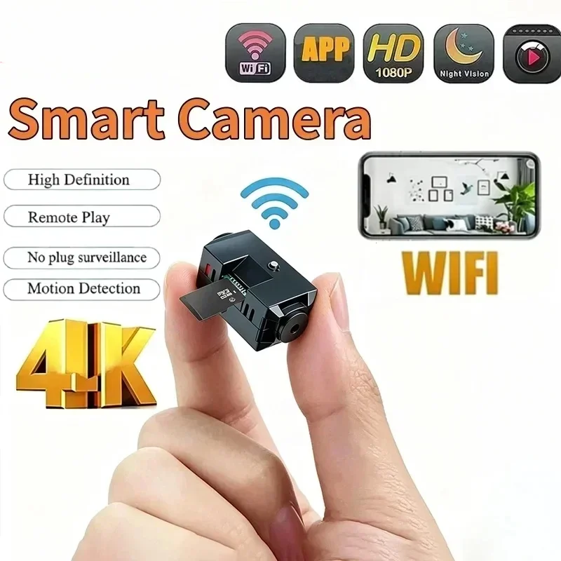 1080P Mini Night Vision Wireless Surveillance Camera Lightweight Clear Portable Motion Detection Premium Quality Camera