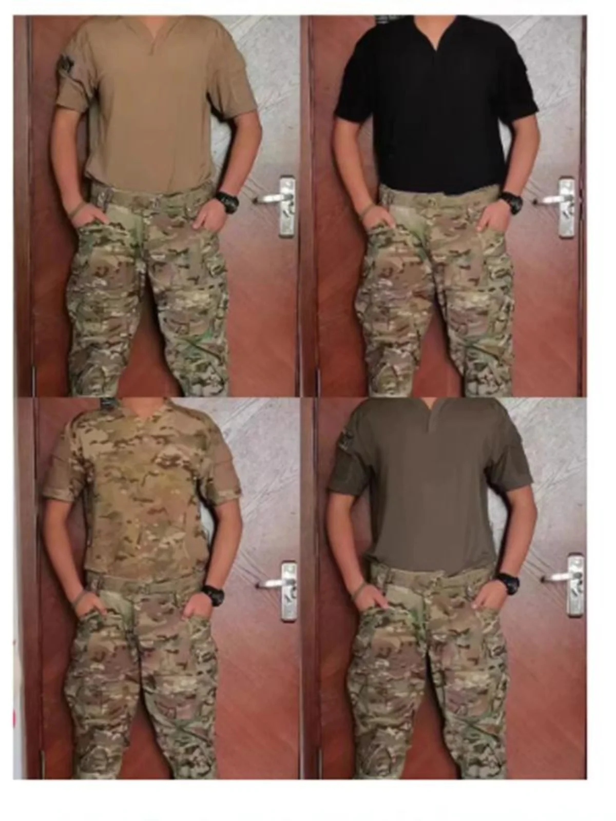 

Men's Outdoor Sports V-Ne Qui-Drng ort Sve T-irt Breathable Loose Fit Casual Youthful Sle Versatile Seasonal Wear