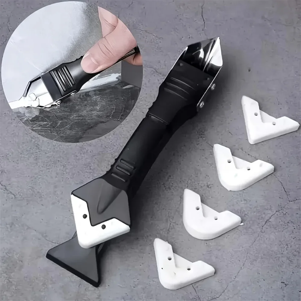 Grout Removal Tool Kit Grout Removal Sealant Finishing Tool Glue Corner Scraper for Window and Sink Renovations in Kitchens