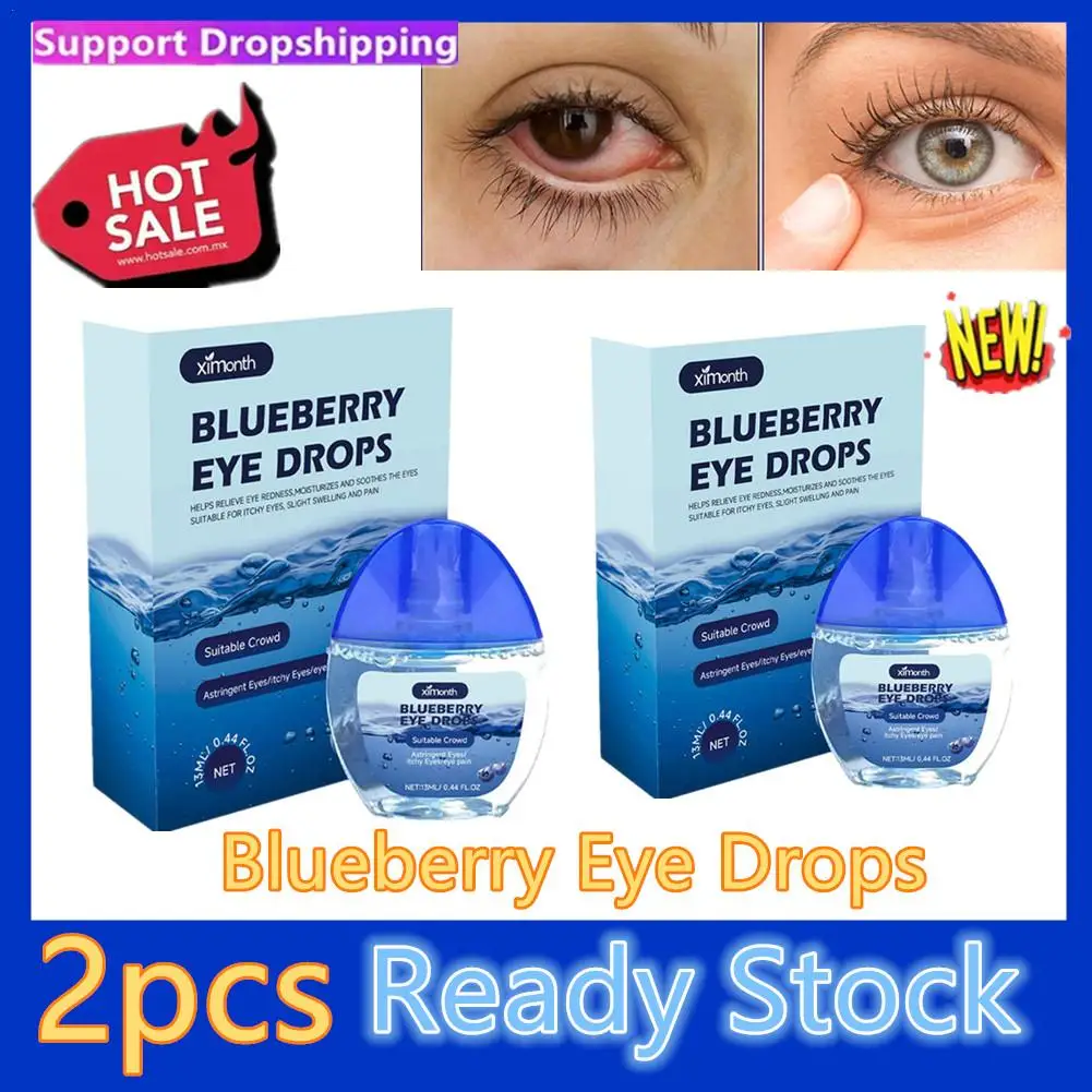 2pcs New Cataract Cure Eye Liquid Eyes Fatigue Treatment Relief Itchy Eyesight Restore Eyes Vision Dry Relieves Drops 13ml