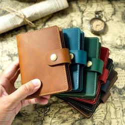 Genuine Leather Notebook Planner Book Cover Pocket Size Diary Retro Cowhide Journal Drawing Sketchbook Portable Mini Daily