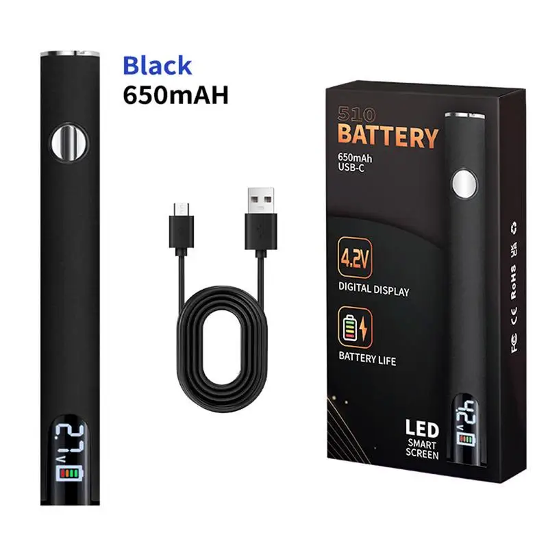 

650mah 510 Digital preheat 3-speed regulator soldering iron battery Push button regulator battery bar Soldering iron battery