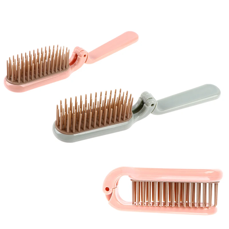 Professional Hair Comb With Travel Portable Folding Hair Brush Compact Pocket Size Purse Hair Combs plastic soft tooth comb