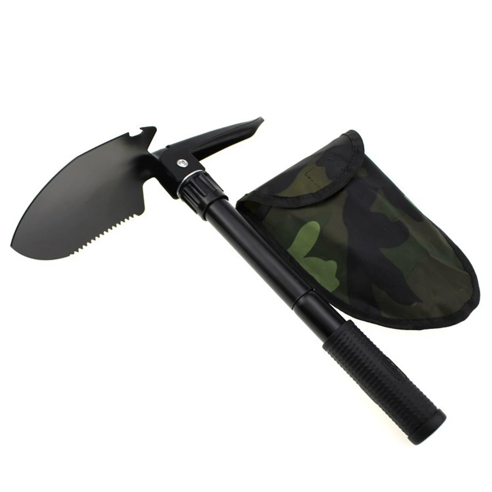 Đa Năng Ngoài Trời Xẻng Làm Vườn Xếp Cắm Trại Sinh Tồn Spade Xoong Di Động Cầm Tay Làm Cỏ Trồng Đa Năng