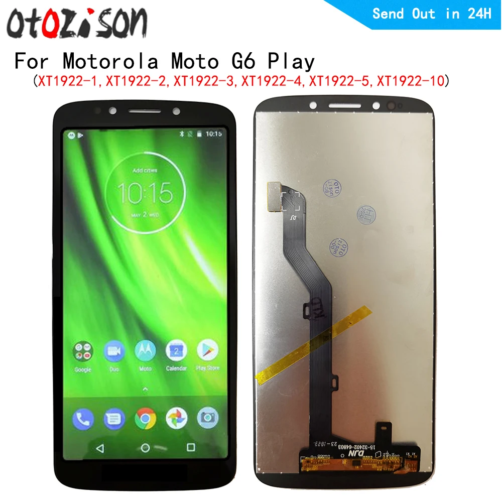 

5.7" IPS Display For Motorola Moto G6 Play XT1922-1, XT1922-2, XT1922-3 LCD Screen Touch Panel Digitizer WIth Frame Assembly