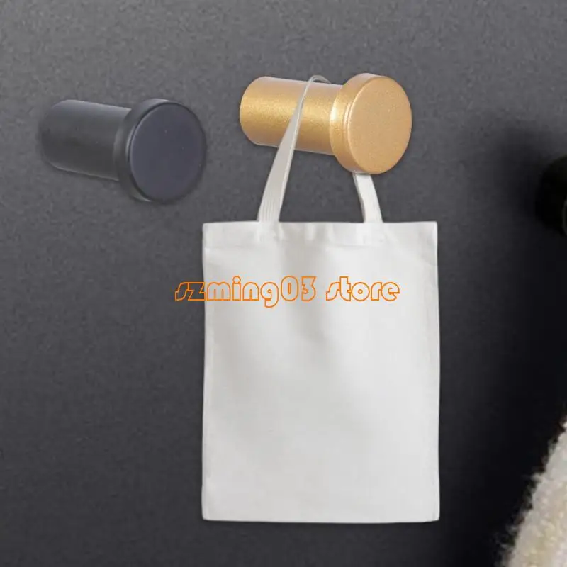 

H9EC 6pcs Black or Golden Wall Mount Hooks Multipurpose Wall Hooks Over Door Hangers For Kitchen, Bathroom, And Bedroom