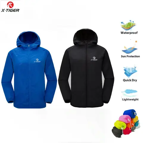 X-TIGER Skin Hiking Jacket Men Women Waterproof Quick Dry Camping Windbreaker Trekking Fishing Rain Coat Outdoor Anti UV Clothes
