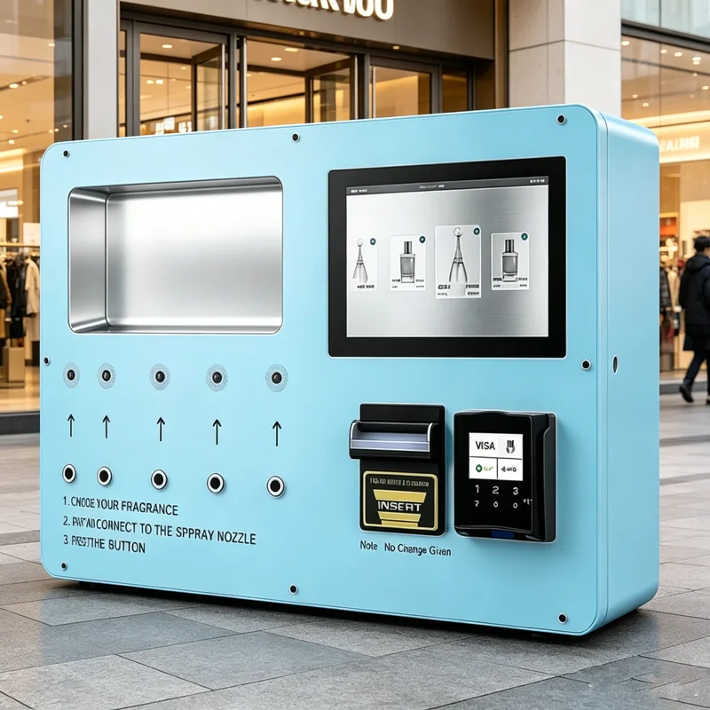 

Automatic Perfume Vending Machine Self Service Perfume Spray Vending Machine for Bussiness Perfume Dispenser Vending Machine OME