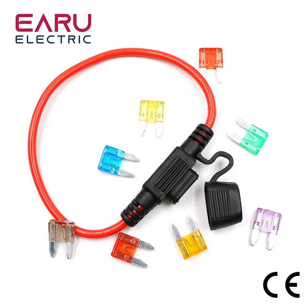 12V Car Waterproof Fuse Holder Socket TAP Adapter Micro/Mini/Standard ATM APM With 10A Blade Car Auto Motorcycle Motorbike Fuse