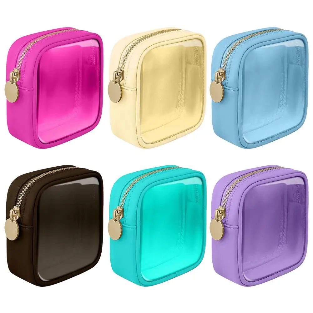 

Small Makeup Bag Large Capacity Zipper Closure Waterproof Travel Toiletry Bag Organizer Coin Purse Cosmetic Organizer