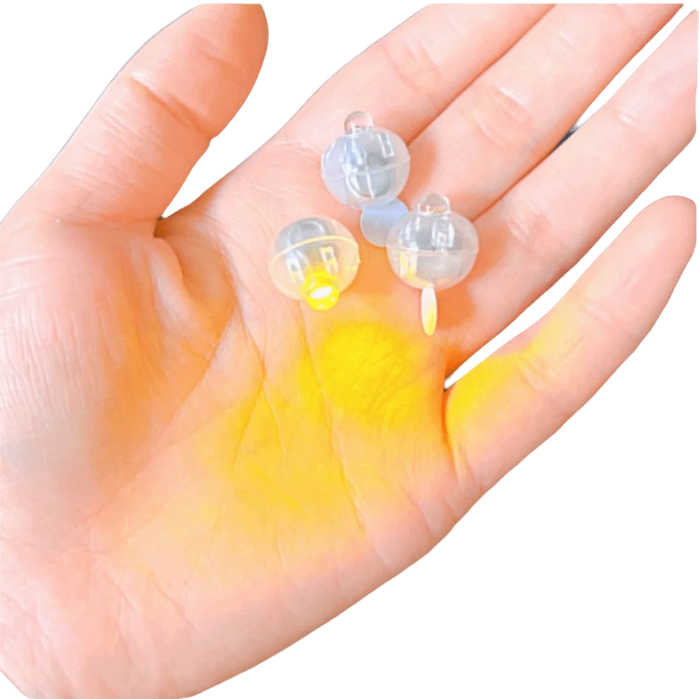 5pcs Warm Yellow LED Ball Light Warm White Small Size Glow Ball Light DIY Accessory Handmade Craft Mini Round Light