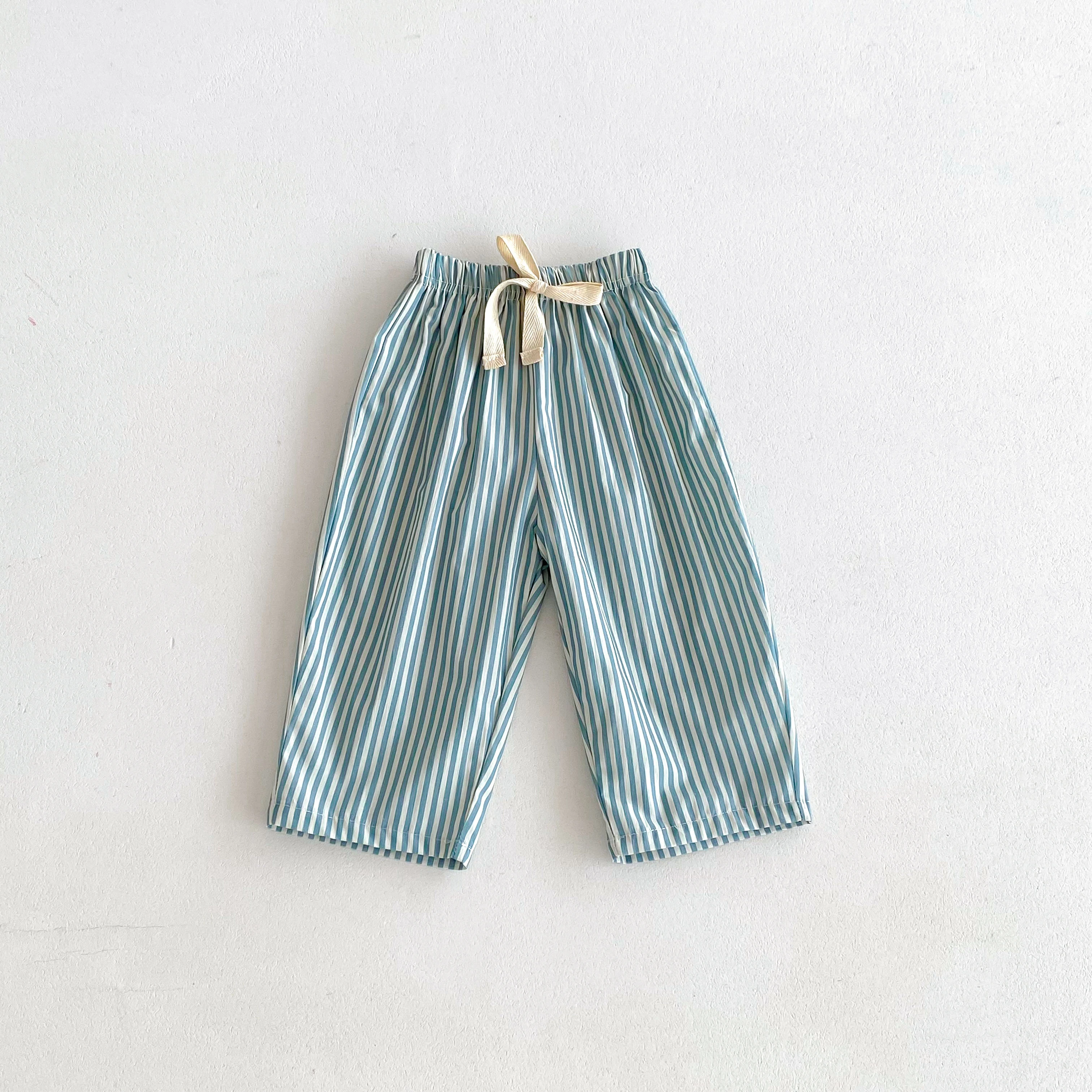 Striped Pants For Child New Style Summer Pants 1-6Years Old Kids Simple Versatile Trousers Outer Wear Trendy Mosquito Pants image 3