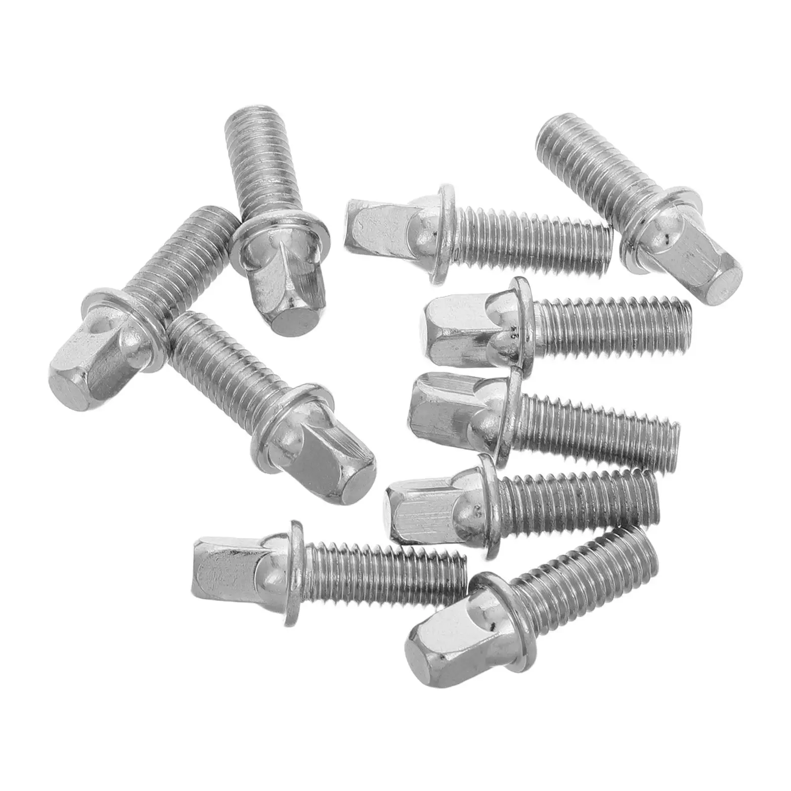 

10 Pcs Drum Screw Fittings Key Tool Silver Plated Iron Sticks for Electronic Drums