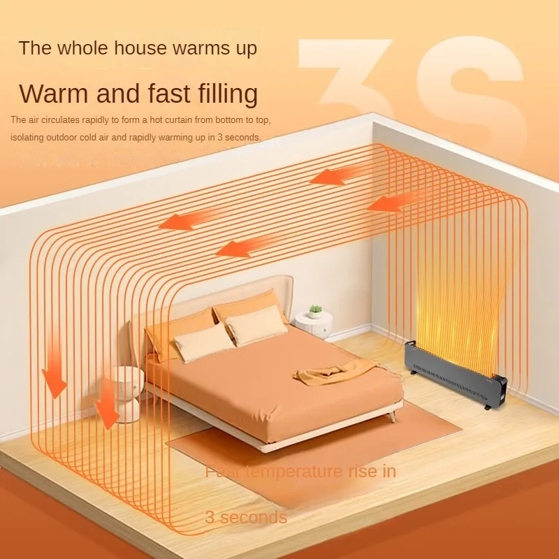 Portable GREE Electric Heater with Large Heating Area, Suitable for Bathroom and Drying NJF-X6020 Space Heater